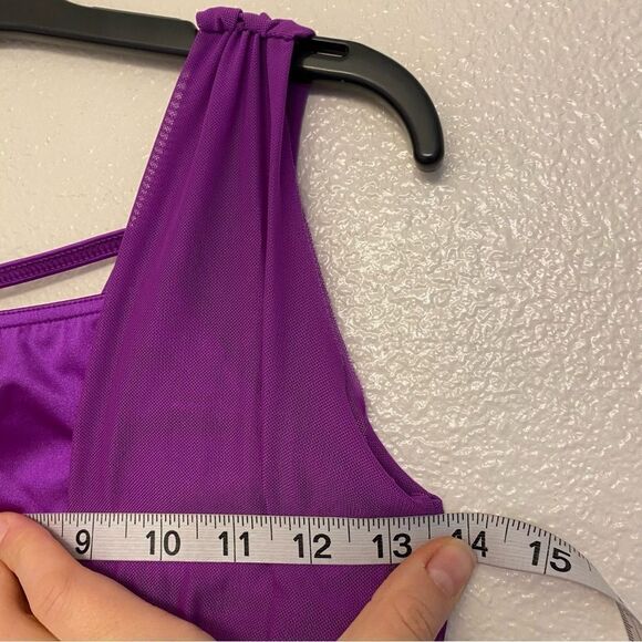 WEISSMAN Balera Dance costume purple Mesh Overlay Dress D12770 MC-Medium child - Picture 8 of 11